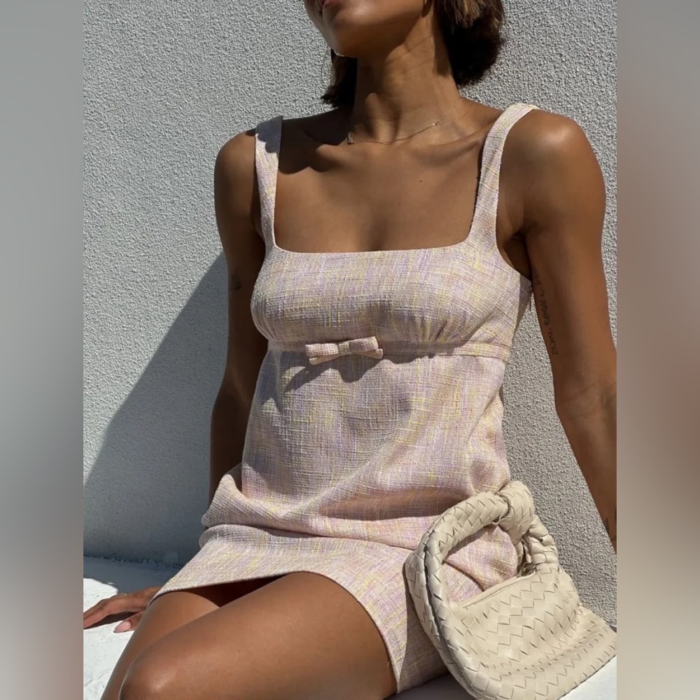 Rumored Summer Heights Mini Dress Pink Sherbert